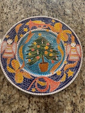 Vintage Pier 1 Christmas Plate